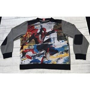 Mad Engine Spider-Man Graphic Sweatshirt Size XL Vintage Marvel Rare HTF